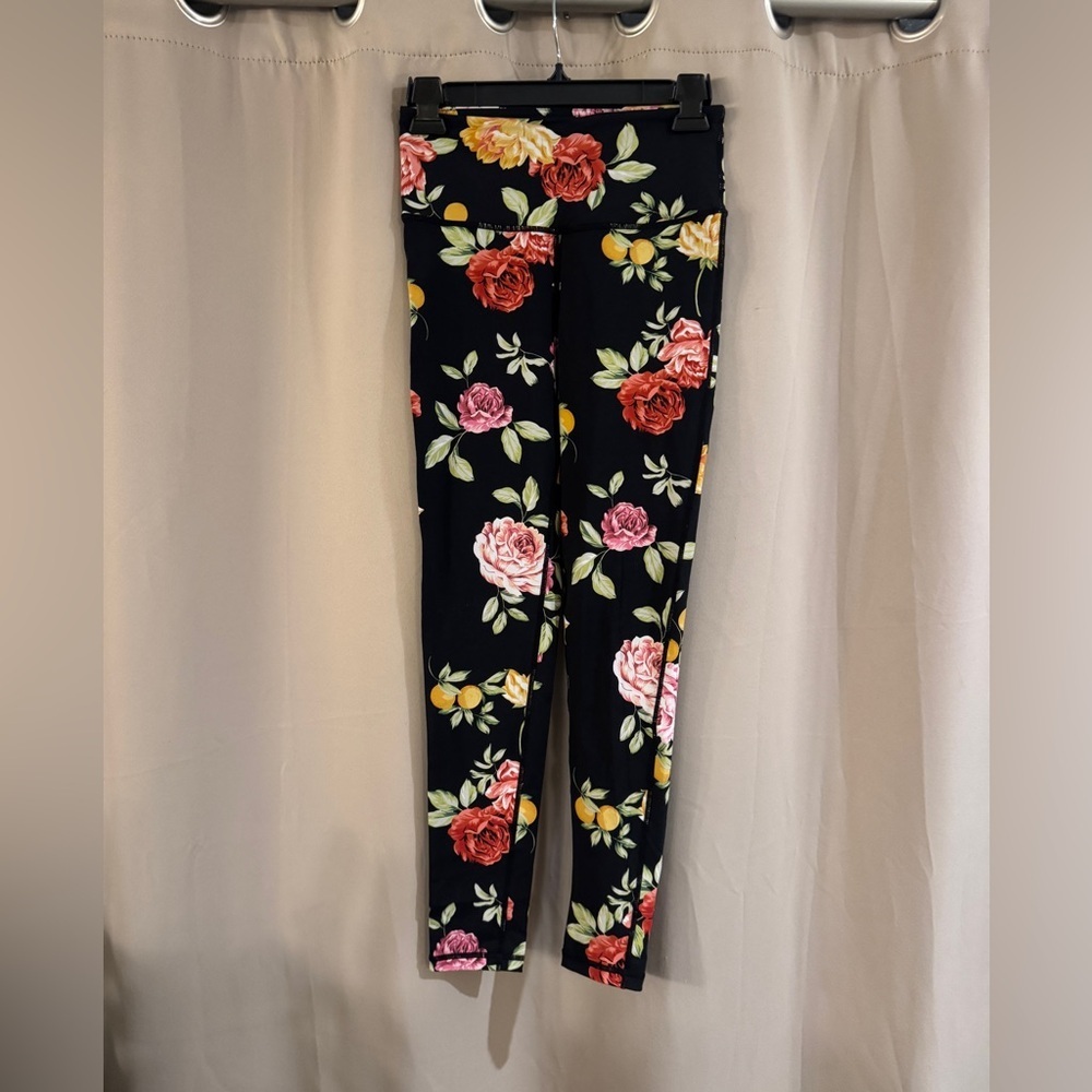 Mono B Black and White Floral Leggings